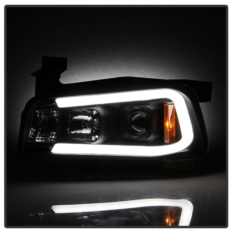 Spyder 5085245 fits Dodge 06-10 Charger Projector Headlights - LED Light Bar -