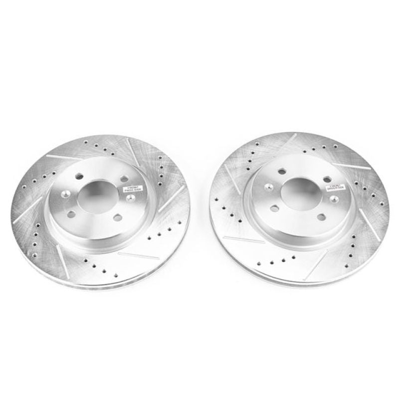 PowerStop fits Hyundai Accent Front Evolution Drilled & Slotted Rotors - Pair