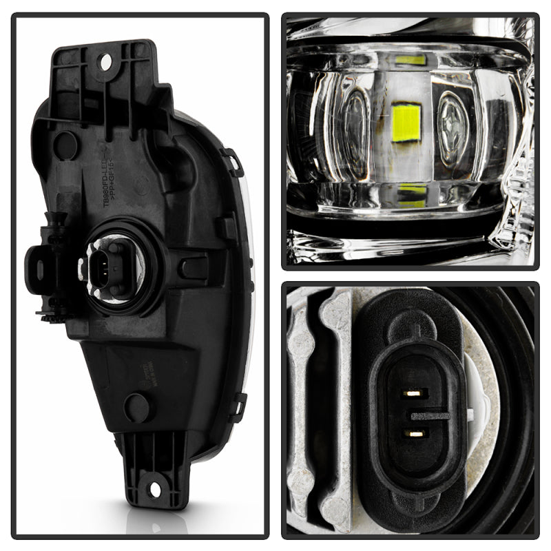 Spyder 20-22 Ford Escape OEM Style LED Fog Lights w/Switch - Clear (FL-FESC20-LED-C)