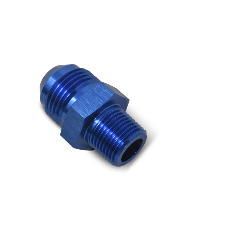 Russell 660490 Performance -8 AN to 1/2in NPT Straight Flare to Pipe (Blue)