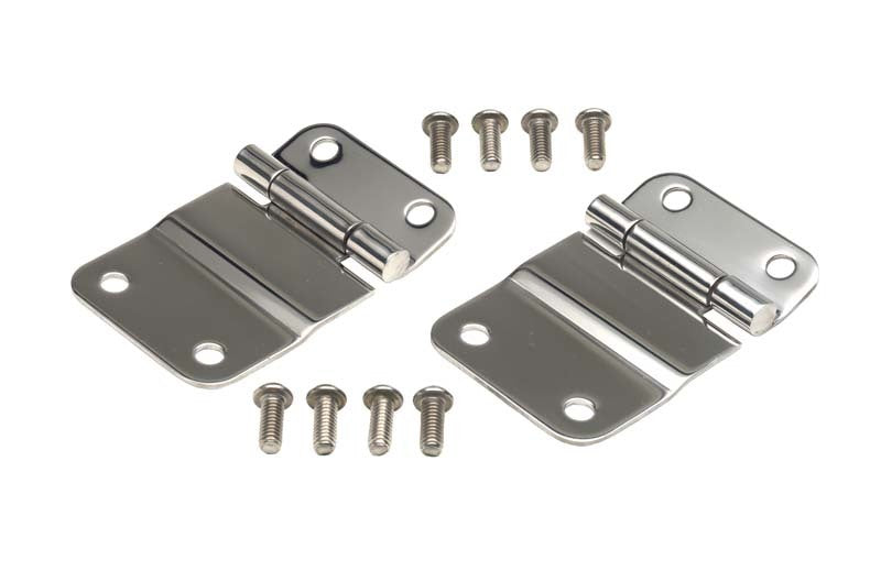 Kentrol 30419 fits Jeep 76-86 CJ7 Tailgate Hinge Pair - Polished Silver