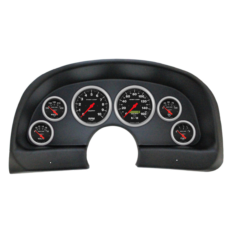 AutoMeter 2930-11 Autometer Sport-Comp Direct Fit Dash Kit 93-02 fits Chevy Camaro (2 x 3-3/8in. / 4 x 2-1/16in.)
