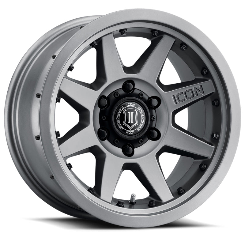ICON 21817859057TT Rebound Pro 17x8.5 6x5.5 25mm Offset 5.75in BS 95.1mm Bore Titanium Wheel