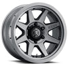 ICON 21817856350TT Rebound Pro 17x8.5 6x135 6mm Offset 5in BS 87.1mm Bore Titanium Wheel