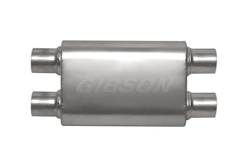 Gibson BM0111 MWA Superflow Dual/Dual Oval Muffler - 4x9x14in/2.5in Inlet/2.5in