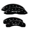 MGP 42020SSRTBK 4 Caliper Covers Engraved Front & Rear 11-18 fits Jeep Grand Che