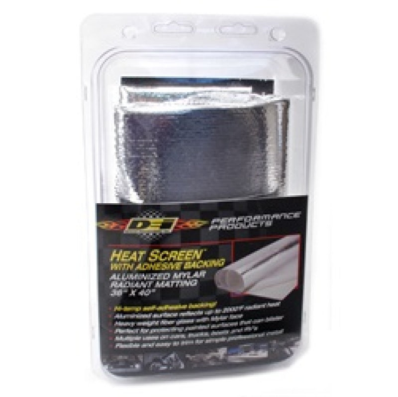 DEI 10400 Heat Screen 36in x 40in - Mylar Radiant Glass Fiber Matting w/Adhesiv