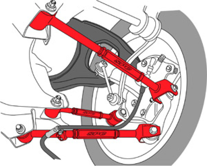 SPC Performance 67540 08-13 fits Honda Accord/09-13 Acura TSX/TL Rear Adjustable Control Arm (Set of 3)
