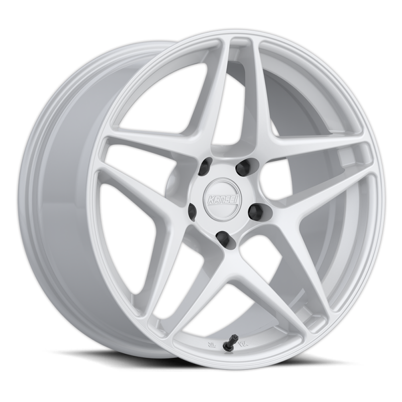 Kansei K15W-188517+35 K15G Astro 18x8.5in / 5x112 BP / 35mm Offset / 66.56mm Bore - Gloss White Wheel