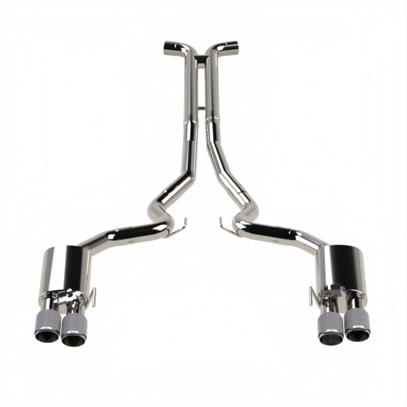 Kooks 18-24 Ford Mustang GT 5.0 3in. Valved Touring Cat-Back Exhaust - Carbon Tips