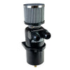 Moroso 85416 Dual Inlet -12AN Billet Breather Tank Catch Can - Black