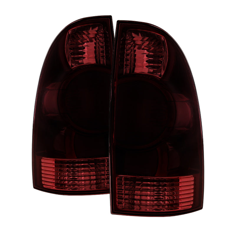 9034275 Xtune fits Toyota 05-08 Tacoma OEM Style Tail Lights Red Smoked ALT-JH
