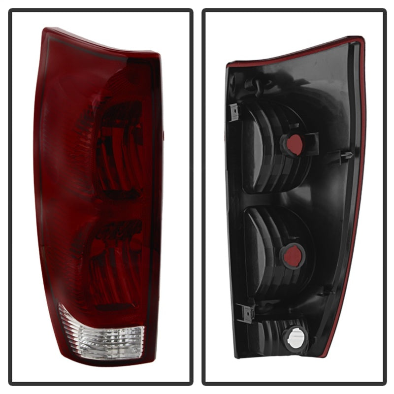 9030512 Xtune fits Chevy 02-06 Avalanche OE Style Tail Lights Red Smoked ALT-J