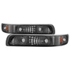 5064288 Xtune fits Chevy 99-02 Silverado Amber Reflector Bumper Lights Smoke C