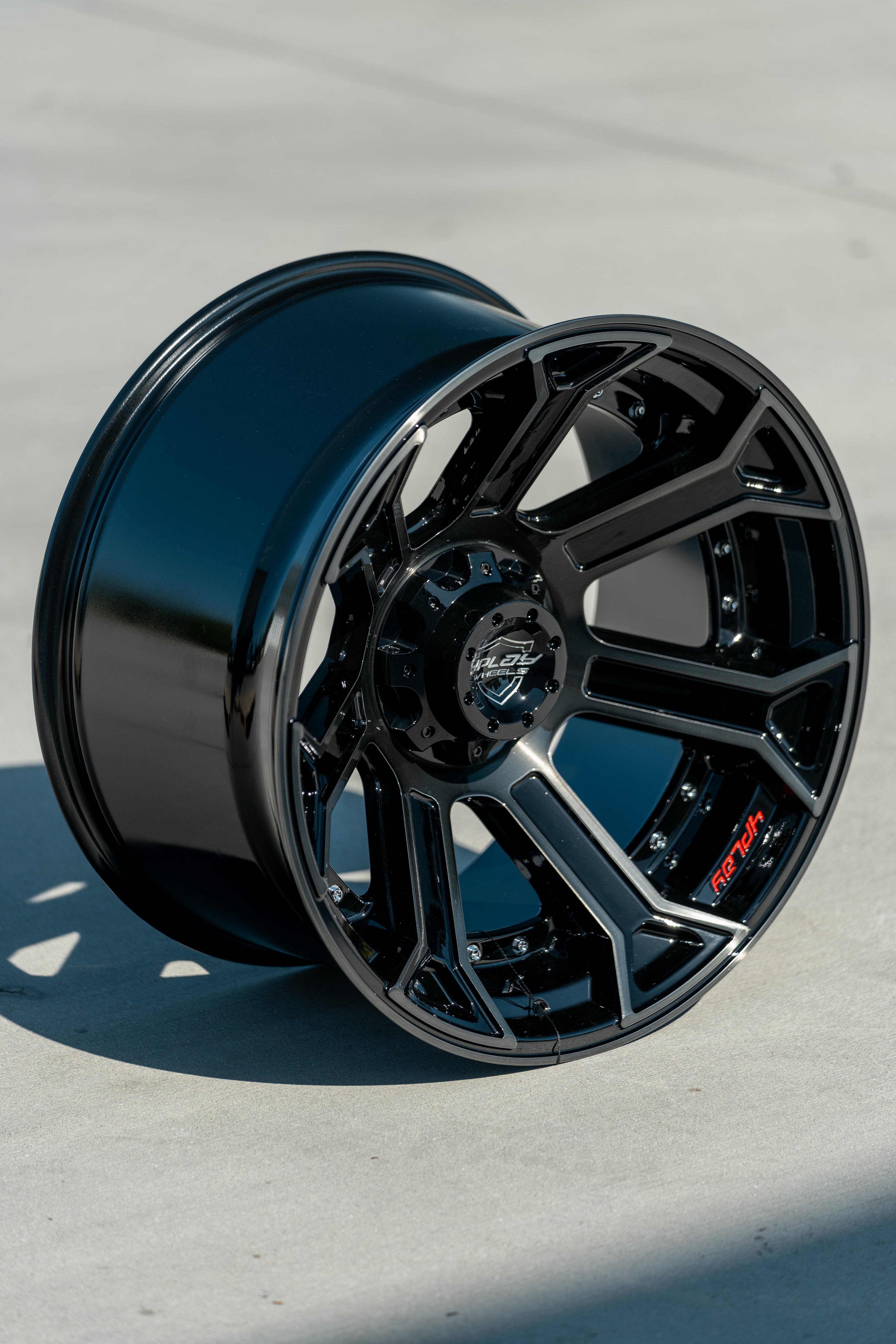 4PLAY 4P70-22120-5D55-44BBT 22x12 fits Ram-Dodge-Jeep-GM-Ford Brushed Black Rim