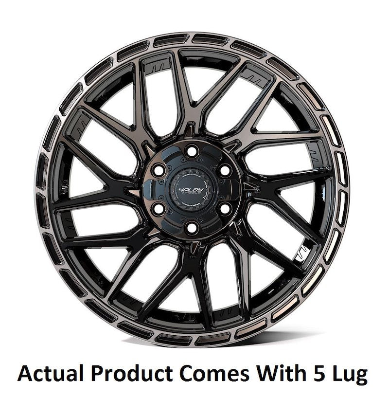 4PLAY 4PS28-18080-CUVA-38BBT Sport2.0 18x8 5x108mm & 5x110mm +38et in Black
