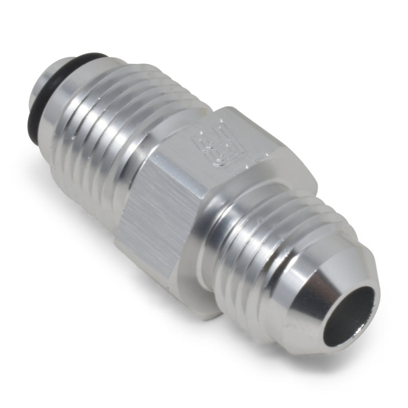 Russell 648020 Performance -6 AN (male to 9/16in-18 O-ring seal) Power Steering Adapter. Clear anodized