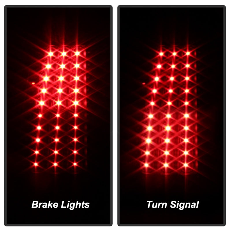 5008817 Xtune fits Chevy 99-02 Silverado 1500/2500/3500 LED Tail Lights Black