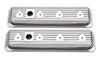 Edelbrock 4446 Valve Cover Signature Series fits Chevrolet 1987-1995 262-400 CI V8 Low Chrome