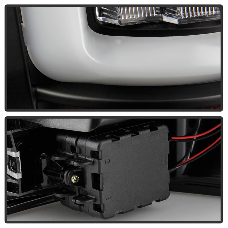 Spyder 5086143 fits Jeep 99-04 Grand Cherokee - Light Bar Led Tail Lights - Bla