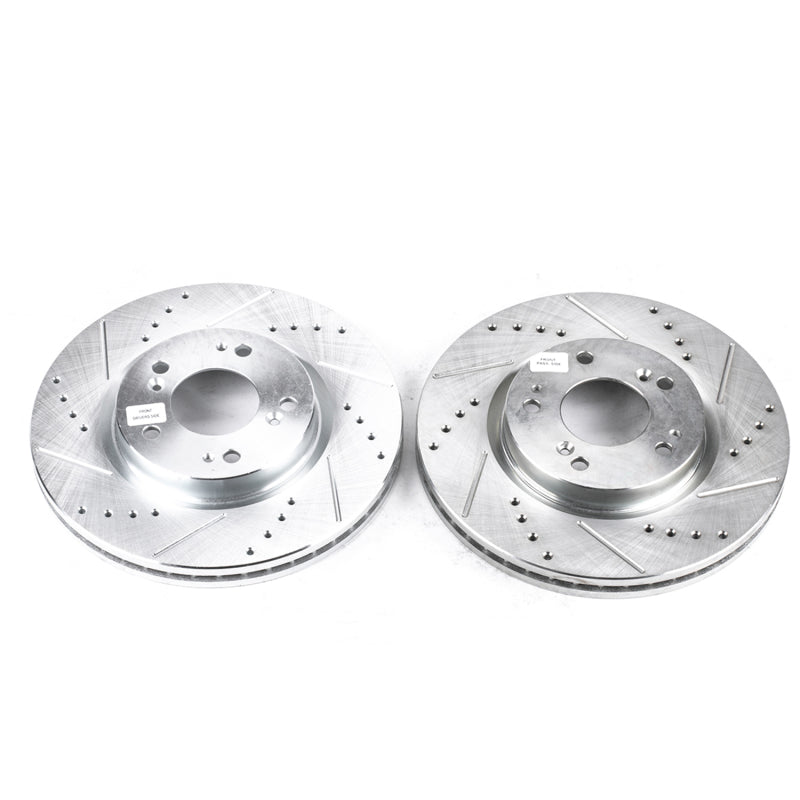 PowerStop fits Mitsubishi 06-12 Eclipse Front Evolution Drilled & Slotted Rotors