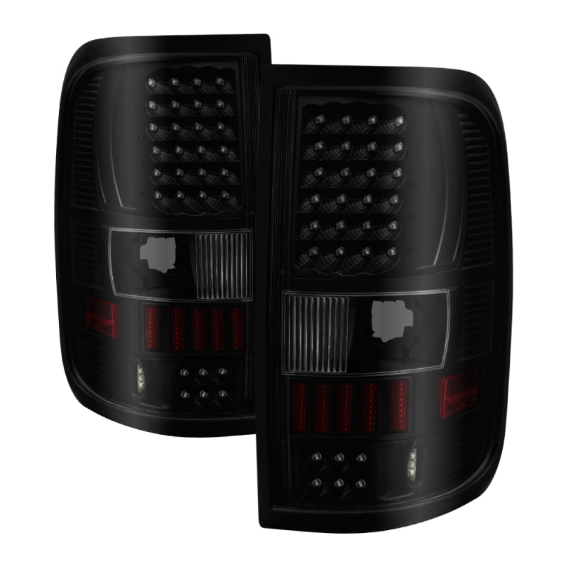 5081162 Xtune fits Ford 04-08 F150 Styleside LED Tail Lights Black Smoke ALT-O