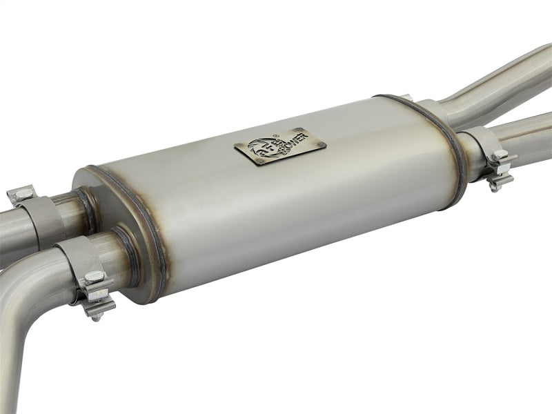 AFE 49-46126-P Rebel Series 2-1/2in 409 SS Cat Back Exhaust w/ Polished Tips 16