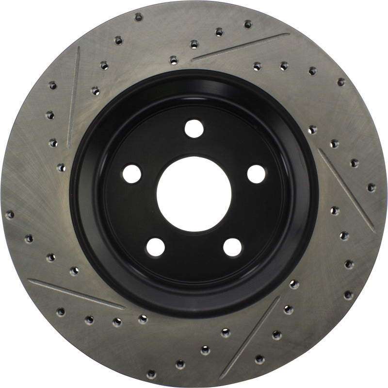 Stoptech 127.58008R 11-12 Dodge Durango Sport Drilled & Slotted Front Passenger-Side Brake Rotor