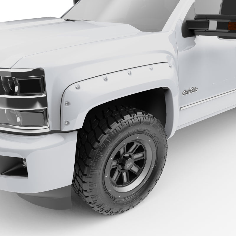EGR 791574-GAZ 14+ Chev fits Silverado 6-8ft Bed Bolt-On Look Color Match Fender Flares - Set - Summit White