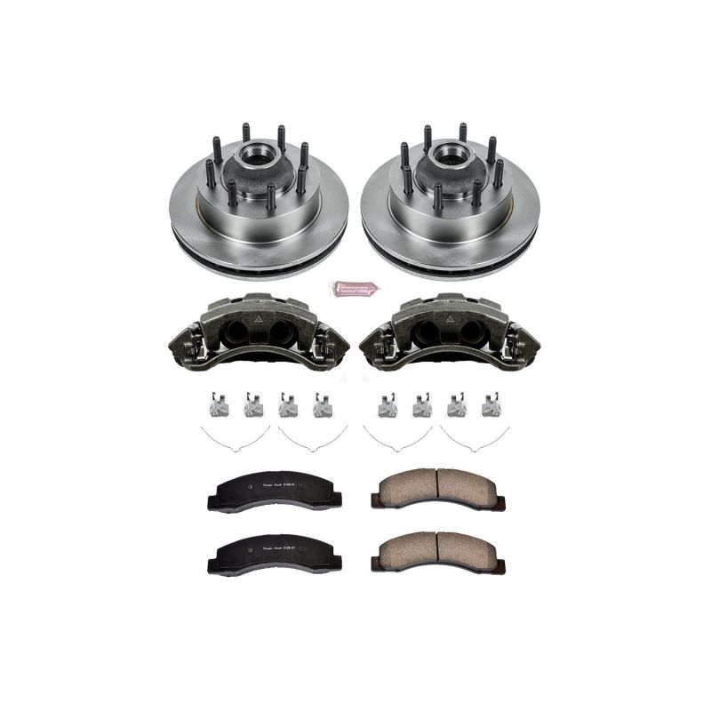 Power Stop KCOE1392 03 fits Ford F-350 Super Duty Front Autospecialty Kit w/Cals