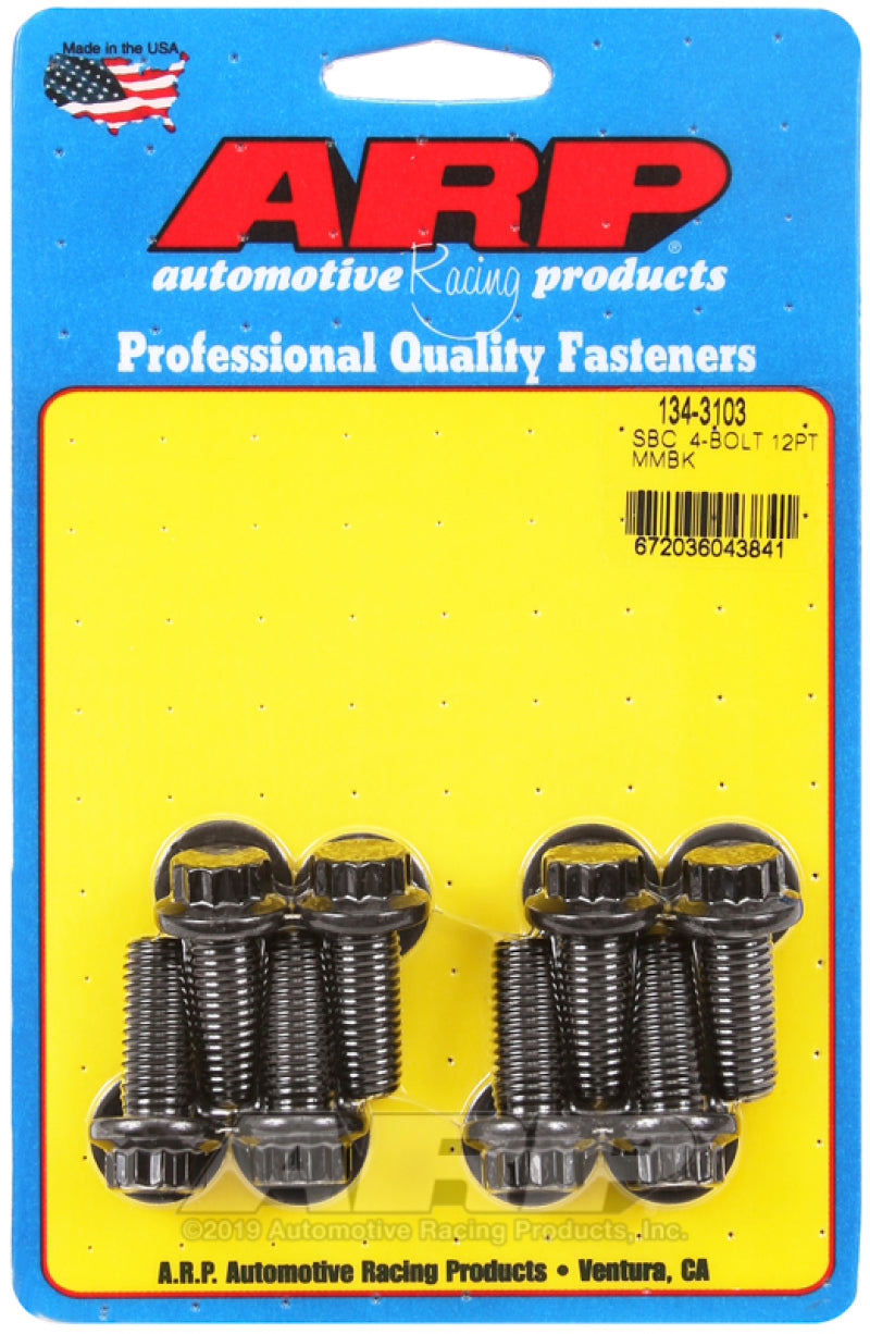 ARP 134-3103 SB fits Chevy 4 Bolt 12pt Motor Mount Bolt Kit