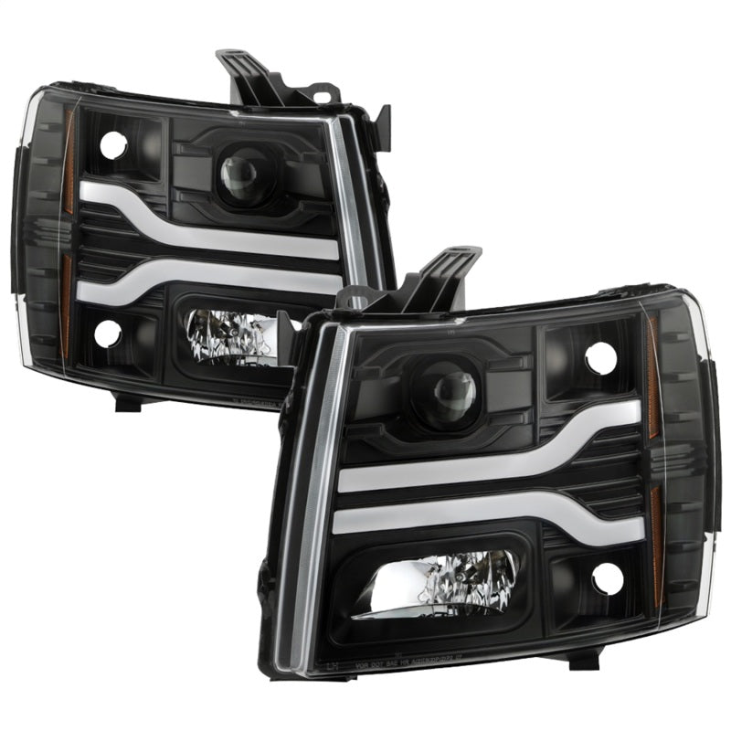 Spyder 5087614 fits Chevy 07-13 Silverado 1500 /2500HD/3500HD 07-14 LED Black P