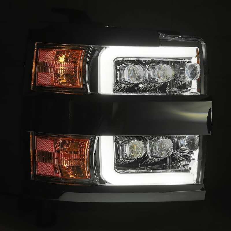 AlphaRex 880229 fits Chevy 15-18 2500HD NOVA LED Proj Headlight Plank Style Jet