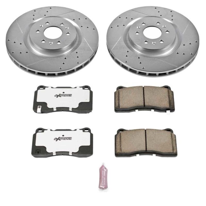 PowerStop K2944-26 04-07 fits Cadillac CTS Front Z26 Street Warrior Brake Kit