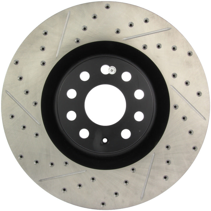 Stoptech 127.33112R 09 fits VW Passat CC / 06-09 Passat Slotted & Drilled Right Front Rotor