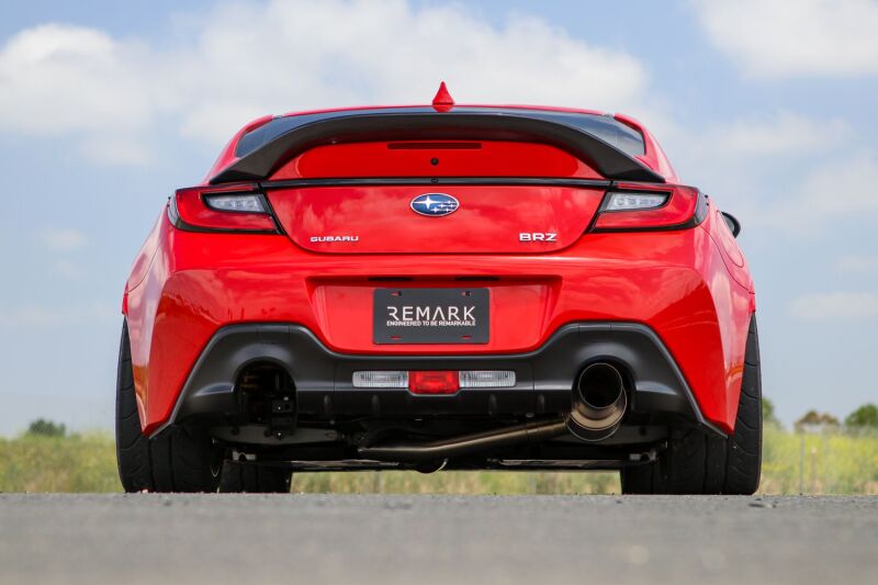 Remark RK-C1063T-04TF fits Subaru 2022 BRZ Catback Exhaust - R1 Spec Single - Exit Full Titanium