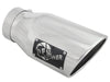 AFE 49T40601-P12 orce-XP 304 SS Right Side Single Wall Polished Exhaust Tip 4in