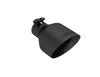 MBRP T5203BLK Black-Coated Tip 2.5in ID, 5in OD Out, 8in Length, Angle Cut, Dual Wall