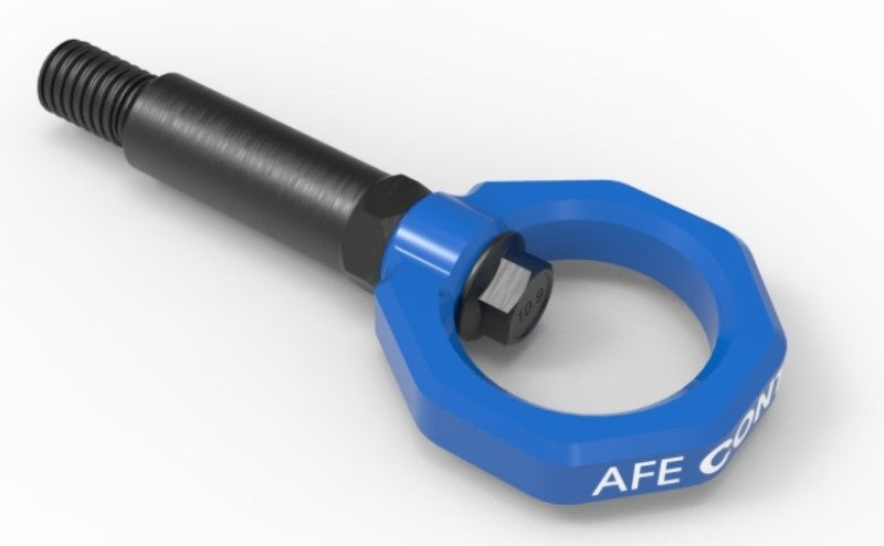 AFE 450-721001-L Control Front Tow Hook Blue 20-21 fits Toyota GR Supra (A90)