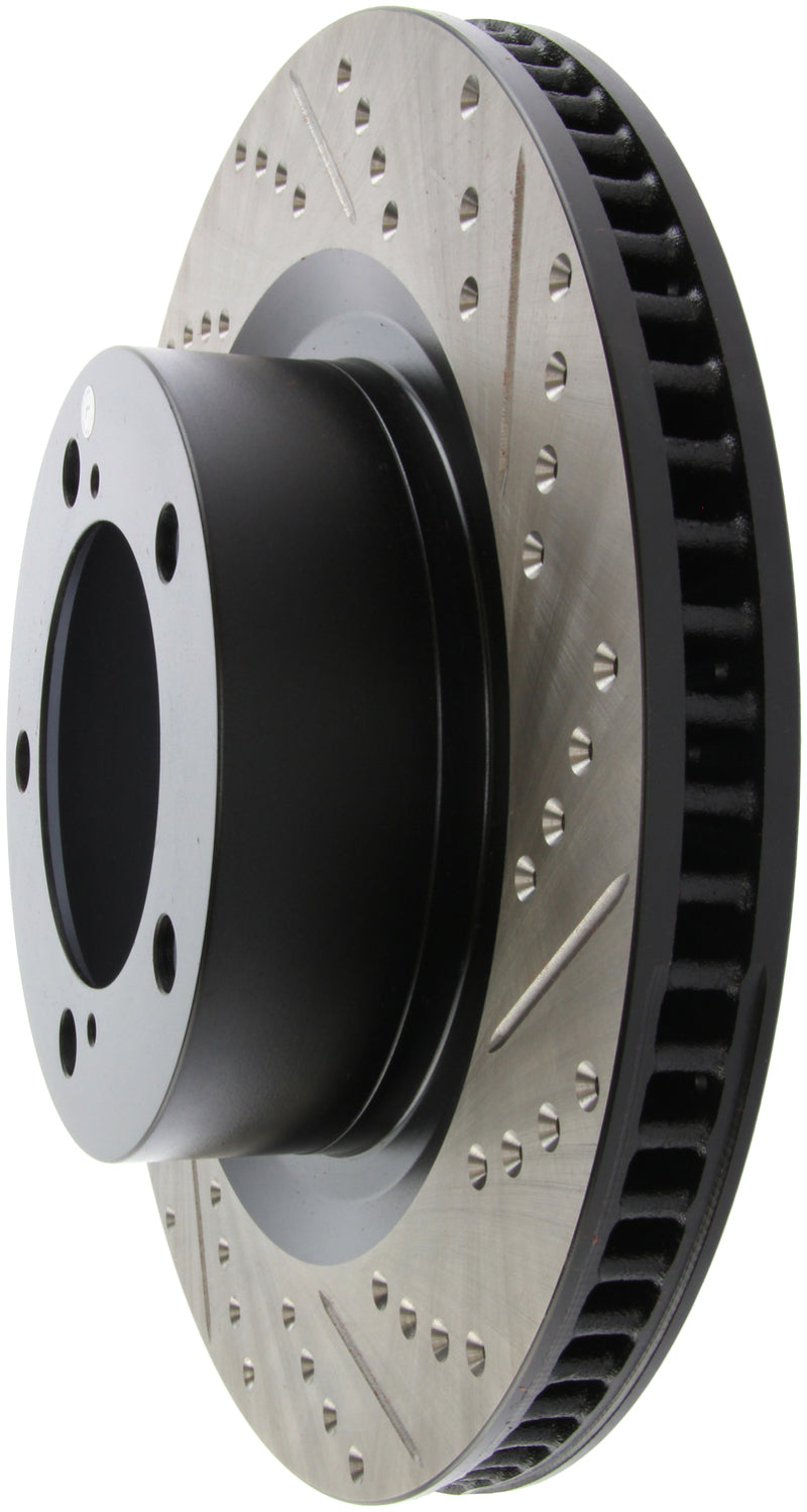Stoptech 127.44156L 07-09 fits Toyota Tundra / 08-09 Toyota Sequoia Front Left Slotted & Drilled Rotor