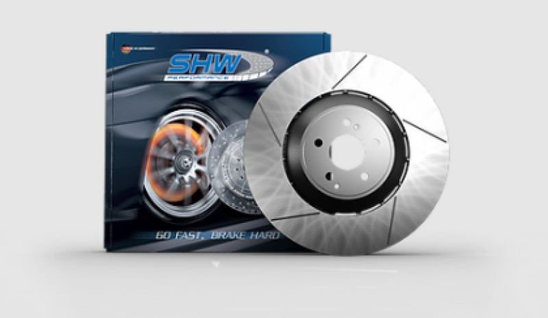 SHW Performance PRL49927 SHW 17-20 fits Porsche Panamera 4 3.0L w/20in Wheel w/o Ceramics Left Rear Slot LW Rotor (971615601G)