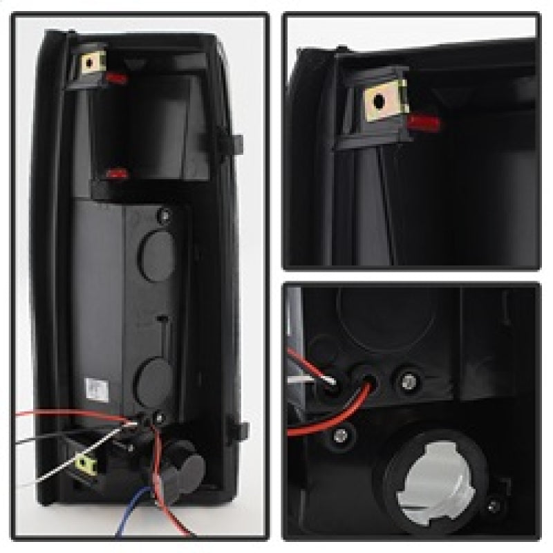 Xtune 9034459 Yukon Denali LED Tail Lights Black Smoked ALT-JH-CCK88-LED-BKSM