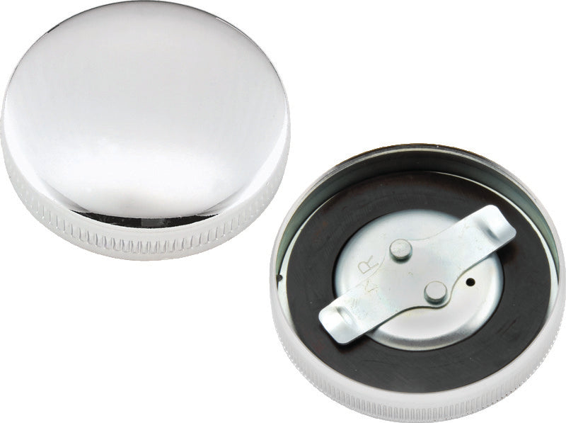 Bikers Choice 490447 36-E73 Chrome Early Vented Gas Cap Single & Fatbob Tank Ri