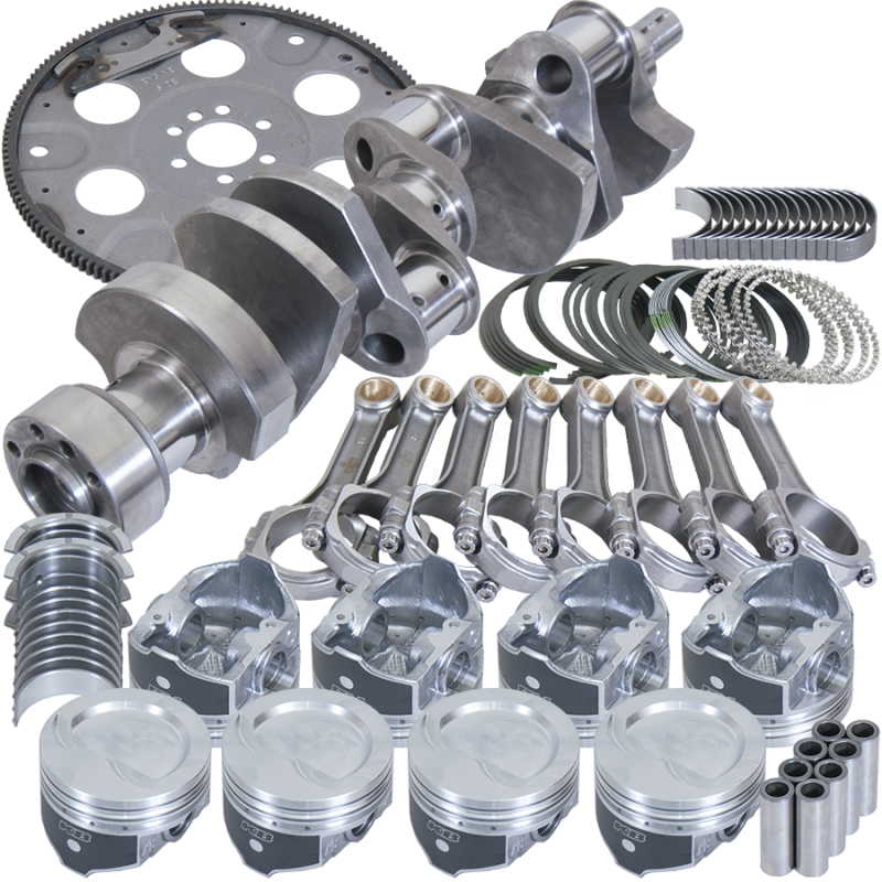 Eagle B13554L00053 fits Chevy LT1350 1Pc 3.750in Crank 5.700in I-Beam Rods 4.000in Pistons 153 Tooth FP Bal Assembly