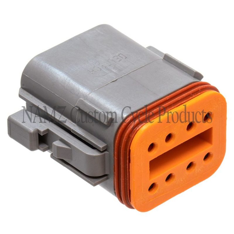 NAMZ DP-8G Deutsch DT Series 8-Wire Plug & Wedgelock - Grey (Repl. HD 721GY)