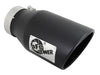 AFE 49T40601-B12 Diesel Exhaust Tip Bolt On Black 4in Inlex x 6in Outlet x 12in