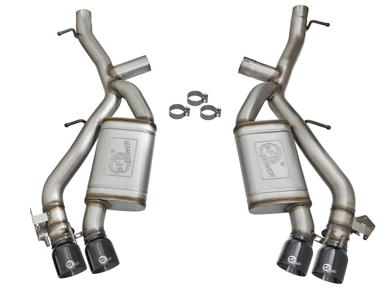 AFE 49-34068-B rce XP 3in 304 SS Axle-Back Exhaust Dual Exhaust (NPP) w/ Black
