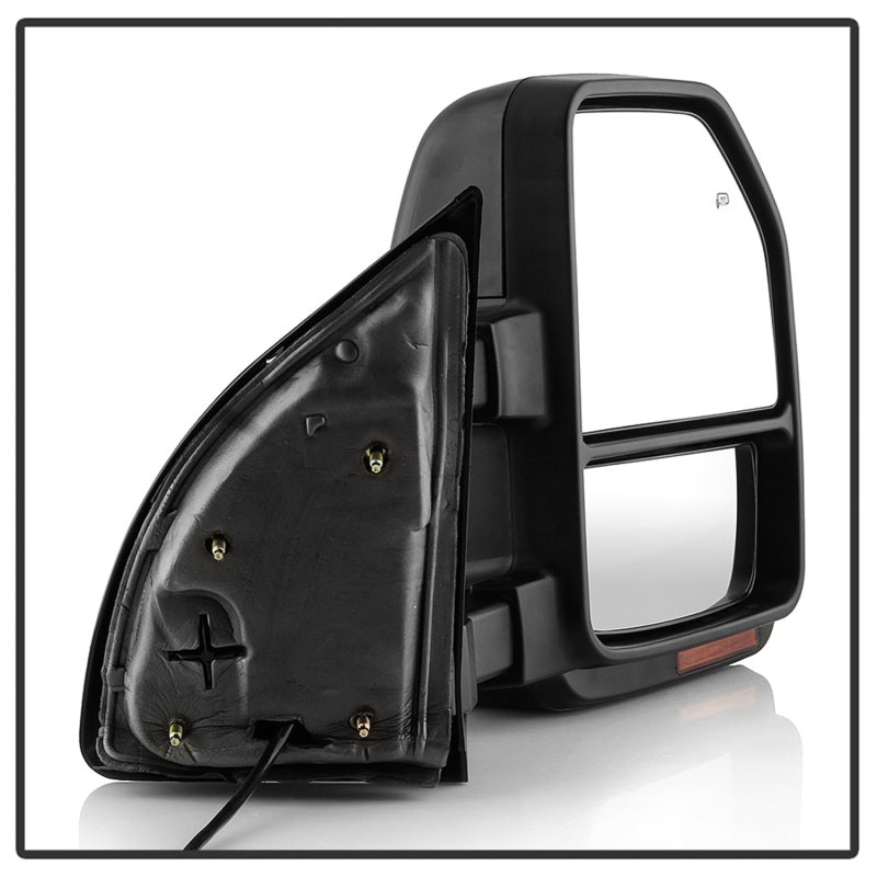 xTune 9943157 99-07 fits Ford SuperDuty Heated LED Telescoping Pwr Mirrors-Smk
