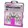 McGard 28032 Wheel Lock Bolt Set - 4pk. (Radius Seat) M14X1.5 / 19mm Hex / 35.4mm Shank Length - Chrome