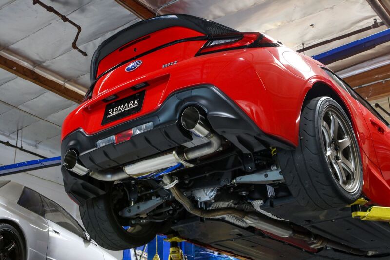 Remark RO-TSZ8-SM 22+ fits Subaru BRZ/fits Toyota GR86 Axle-Back Exhaust - Stainless Single Wall Tips